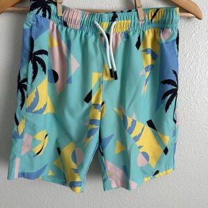Tropical Print Boys Swim Shorts